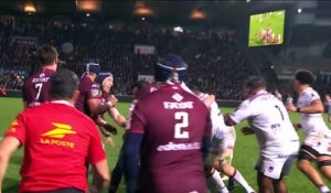 TOP 14 - Essai de Vincent RATTEZ (LOU) - Union Bordeaux-Bègles - LOU Rugby