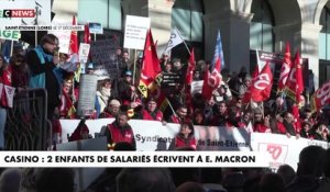 Deux enfants de salariés du groupe d'hypermarchés Casino écrivent une lettre au président Emmanuel Macron: "Sauvez Casino pour nos parents et pour nous !" - Regardez