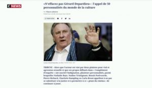 «N'effacez pas Gérard Depardieu» : l'appel de 50 artistes
