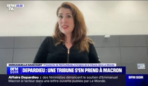 Tribune de MeTooMedia: "On sent que c'est quelqu'un qui ne connaît pas les violences sexistes et sexuelles" dénonce Emmanuelle Dancourt, présidente de MeTooMedia, à propos d'Emmanuel Macron