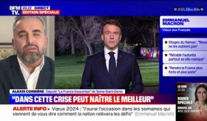 Vœux d'Emmanuel Macron: "L'année 2023 sous sa conduite a été une année de désarmement républicain" indique Alexis Corbière, député LFI