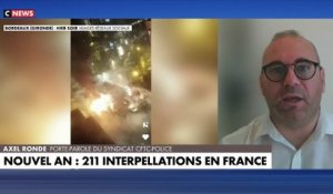 Nouvel an: Le ministre de l'Intérieur Gérald Darmanin annonce que "211 individus ont été interpellés cette nuit" sur tout le territoire français