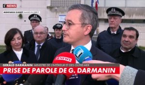 Nouvel an: Le ministre de l'Intérieur Gérald Darmanin annonce "381 interpellations sur le territoire national" et "une quarantaine d'agents blessés lors de leurs interventions" - 745 véhicules ont été incendiés