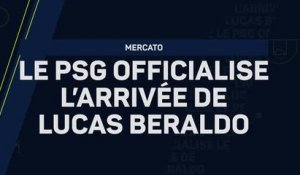 PSG - Le club de la capitale officialise l'arrivée de Lucas Beraldo