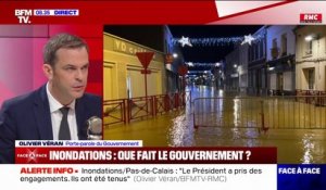Inondations: "Nous avons mis en place le fond vert qui permet de faire des travaux très coûteux pour les communes" affirme Olivier Véran, porte-parole du gouvernement