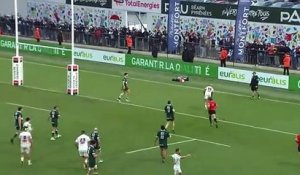 TOP 14 - Essai de Teddy THOMAS (SR) - Section Paloise - Stade Rochelais