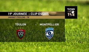 TOP 14 - Essai de Melvyn JAMINET (RCT) - RC Toulon - Montpellier Hérault Rugby