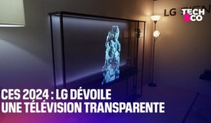 CES 2024: LG dévoile une télévision transparente, le Signature OLED T
