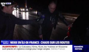 "C'est une patinoire": les images d'une nuit de galère sur les routes d'Île-de-France à cause de la neige et du verglas