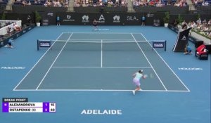 Adélaïde - Ostapenko en finale