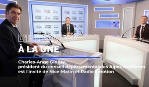 Charles-Ange Ginésy, président du Département des Alpes-Maritimes, invité de l'Interview à la une