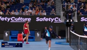 Ella Seidel - Aryna Sabalenka - Les temps forts du match - Open d'Australie