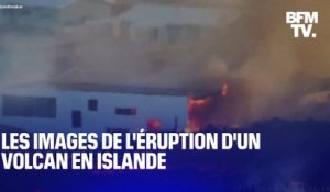 Les images impressionnantes de l'éruption d'un volcan en Islande