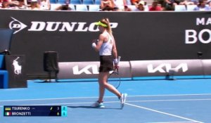 Lesia Tsurenko - Lucia Bronzetti - Les temps forts du match - Open d'Australie