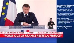 Emmanuel Macron : «Dès la rentrée 2024, l'instruction civique sera refondée. Son volume horaire sera doublé»