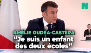 Macron défend le choix de la ministre Amélie Oudéa-Castéra
