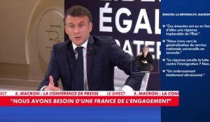 Emmanuel Macron : «Lutter contre l'immigration clandestine, c'est une des réponses au Rassemblement national»