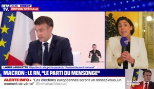 "L'homme de l'appauvrissement collectif, c'est évidemment Emmanuel Macron":  Laure Lavalette répond aux attaques du président de la République contre le Rassemblement national