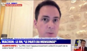 Conférence de presse d'Emmanuel Macron: "Le président n'a rien annoncé concrètement", pour Yoann Gillet (RN)
