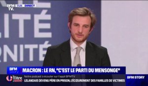 "Le parti du mensonge": Andrea Kotarac du Rassemblement national répond aux attaques d'Emmanuel Macron contre son parti