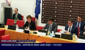 Audition à l'Assemblée nationale - Présidence de la CNIL : audition de Marie-Laure Denis - 17/01/2024