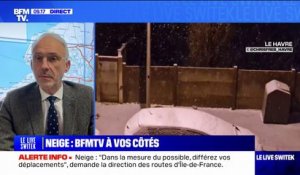 Neige et verglas: le préfet de Seine-Maritime note une "trentaine d'interventions, quelques accidents matériels sans victime"