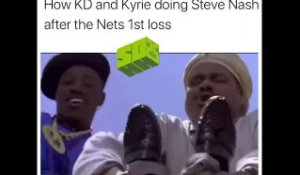 How KD And Kyrie Doing Steve Nash After The Nets First Loss (MEME)