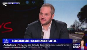 Arnaud Gaillot, président des "Jeunes Agriculteurs", affirme avoir eu "le sentiment d'avoir été écouté" par Gabriel Attal