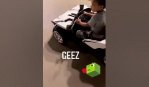 Tory Lanez’s Baby Boy Shows Off His Driving Skills #shorts