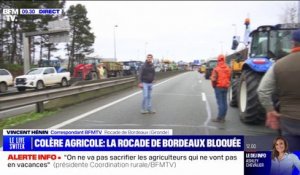 Les images des 200 tracteurs paralysant la rocade de Bordeaux
