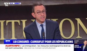 Bruno Retailleau, président du groupe LR à l'Assemblée nationale, sur la loi immigration censurée: "Il y a une forme de colère"