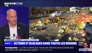 Arnaud Rousseau (président de la FNSEA): "La colère qui s'exprime quand on vide des camions doit être entendue rapidement"