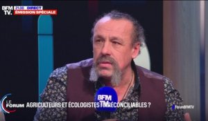 Pour Benoît Biteau (député européen écologiste), si les agriculteurs veulent préserver leur "capital sympathie", il faut que leurs modes opératoires "ne choquent pas" la population