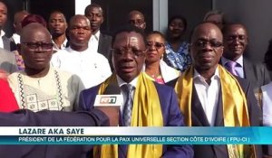 La Fédération pour la paix universelle de Côte d'Ivoire sensibilise les supporteurs à la non-violence