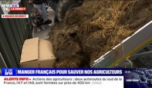 Colère des agriculteurs: du fumier déversé devant la préfecture à Nice
