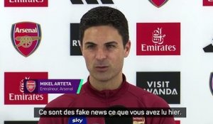 Arteta qualifie les rumeurs de départ de "fake news"
