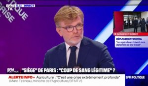 Marc Fesneau: "bloquer l'ensemble de l'Île-de-France, je ne suis pas sûr que ça rende service aux intérêts des agriculteurs"