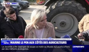 Agriculture: "La situation est catastrophique", dénonce Marine Le Pen