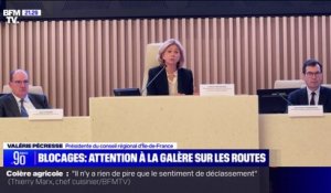 Mobilisation des agriculteurs: La présidente du conseil régional d'Île-de-France, Valérie Pécresse, annonce de possibles perturbations dans les transports en commun
