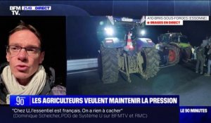 Mobilisation des agriculteurs: "Il faut tenir le plus longtemps possible pour faire plier le gouvernement", affirme Cyrille Milard (président de la FDSEA de Seine-et-Marne)