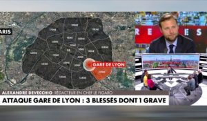 Alexandre Devecchio, au sujet de l’attaque à l’arme blanche à gare de Lyon ce samedi : «Il faut rester prudent sur les motivations de cette attaque»