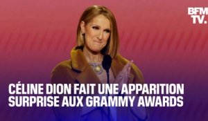 L'apparition surprise de Céline Dion sur la scène des Grammy Awards
