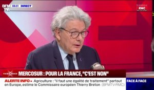 Marchandise étrangère détruite par les agriculteurs: "Ceci est inacceptable et doit être puni par la loi", réagit Thierry Breton