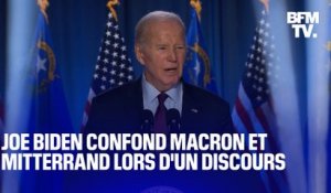 En plein discours, Joe Biden confond Emmanuel Macron avec "Mitterrand d'Allemagne"