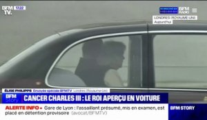 Le roi Charles III aperçu en voiture après l'annonce de son cancer