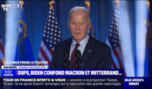 LA BANDE PREND LE POUVOIR - Joe Biden confond Emmanuel Macron et François Mitterrand