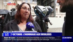 Hommage aux victimes du Hamas: "Je suis venue dire merci à la France qui a pensé à faire cet hommage", témoigne la mère d'une victime