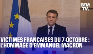 Hommage aux victimes françaises du 7-Octobre: le discours d'Emmanuel Macron aux Invalides