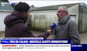 Risque d'inondations dans le Pas-de-Calais: "On a déjà subi deux crues" déplore un habitant d'Arques