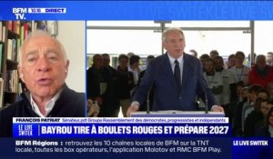 Désaccords avec François Bayrou: pour François Patriat (sénateur RDPI), "il n'y a pas de crise politique à l'intérieur de la majorité"